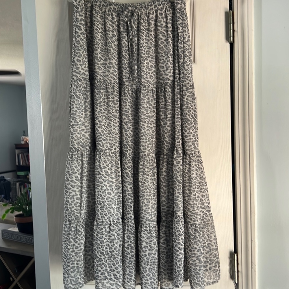 Aerie skirt leopard print size Large